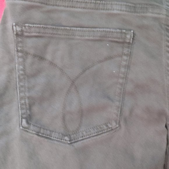 Calvin Klein Jeans olive green pants women's size 8 - Picture 8 of 9